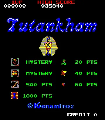 Tutankham screen shot title